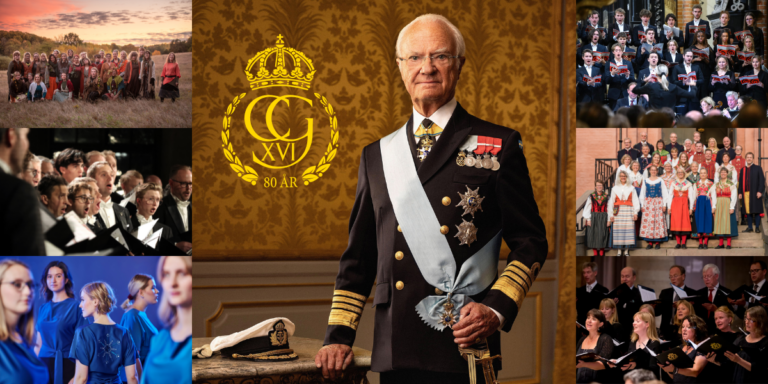 H.M. Konungen 80 år: Sångarhyllning på Norrbro